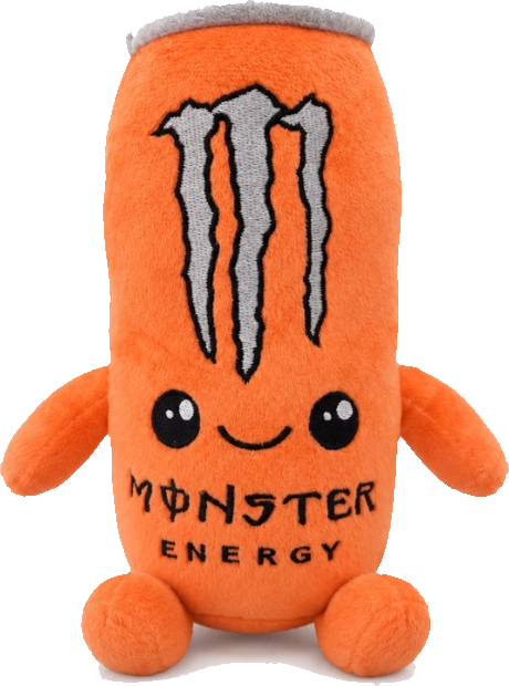 Pomarańczowy pluszak Monster Energy
